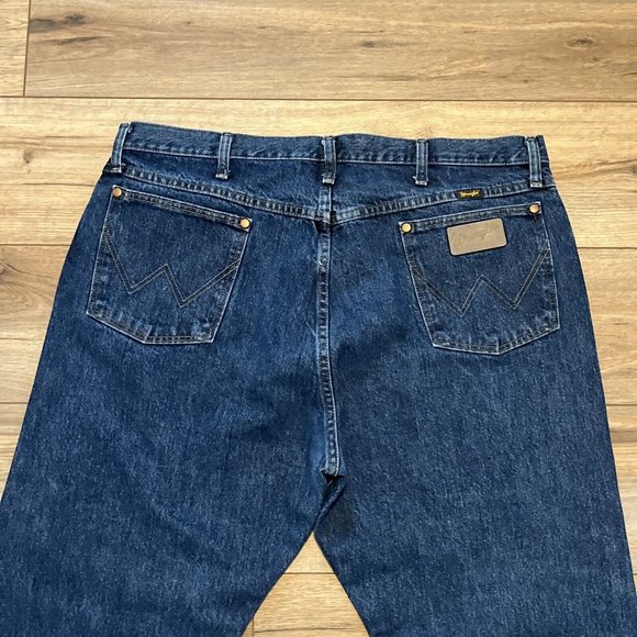 Men's Wrangler Western Denim Jeans SZ 40x30 Blue Cotton 13MWZWD Classic - Picture 5 of 10